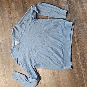 Mens light blue v-neck sweater